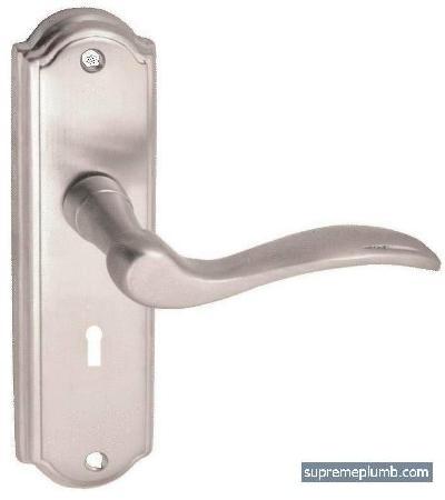 Seville Lever Lock Satin Nickel